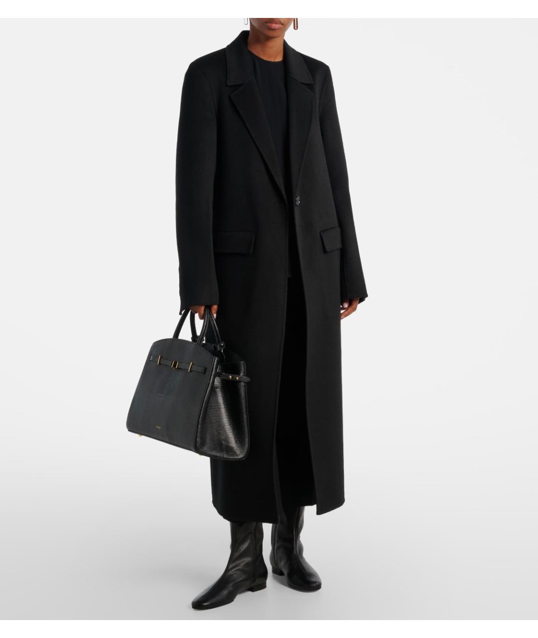 DEMELLIER Черная кожаная сумка с короткими ручками, фото 6