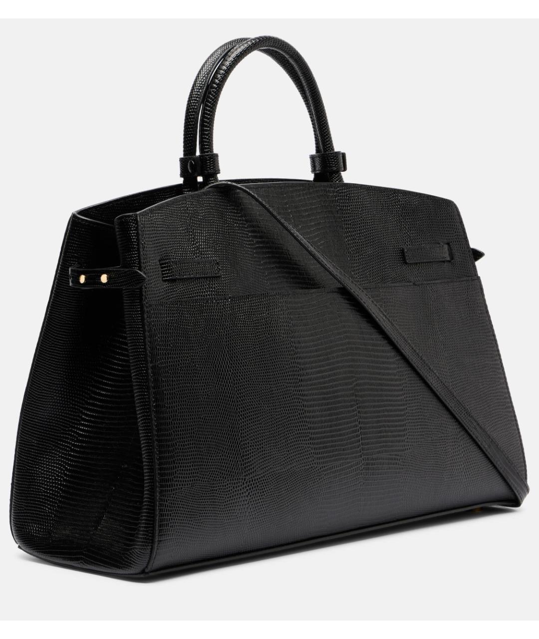 DEMELLIER Черная кожаная сумка с короткими ручками, фото 2