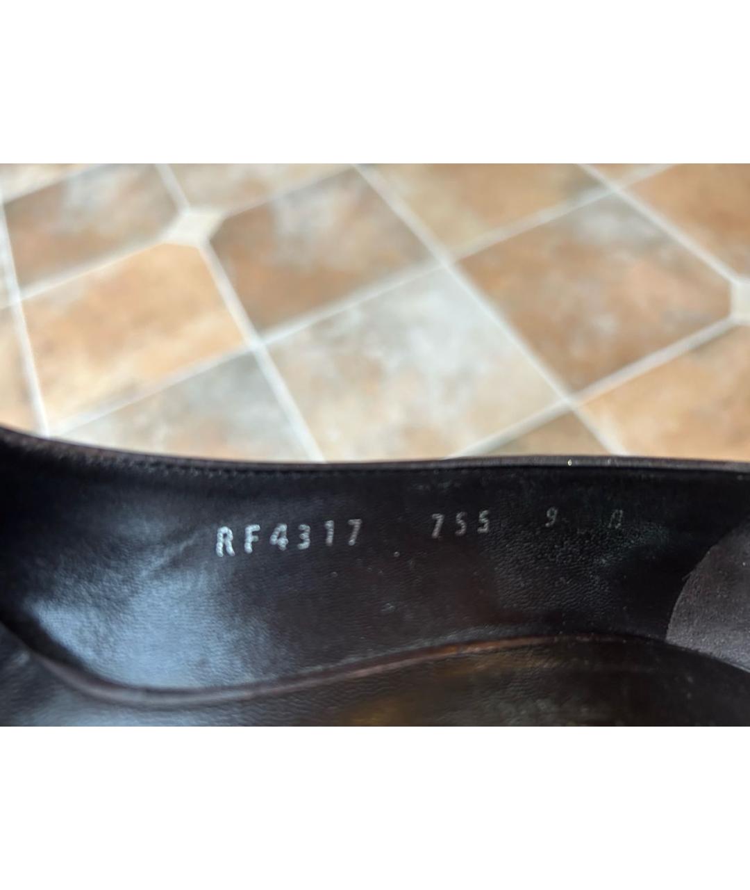 FERRAGAMO Коричневые кожаные туфли, фото 6