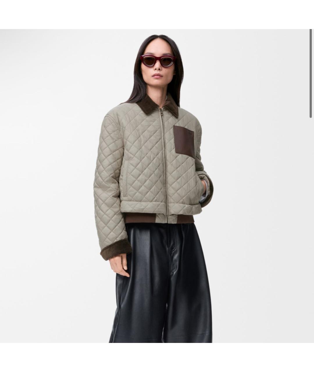 LOEWE Серая полиэстеровая куртка, фото 5