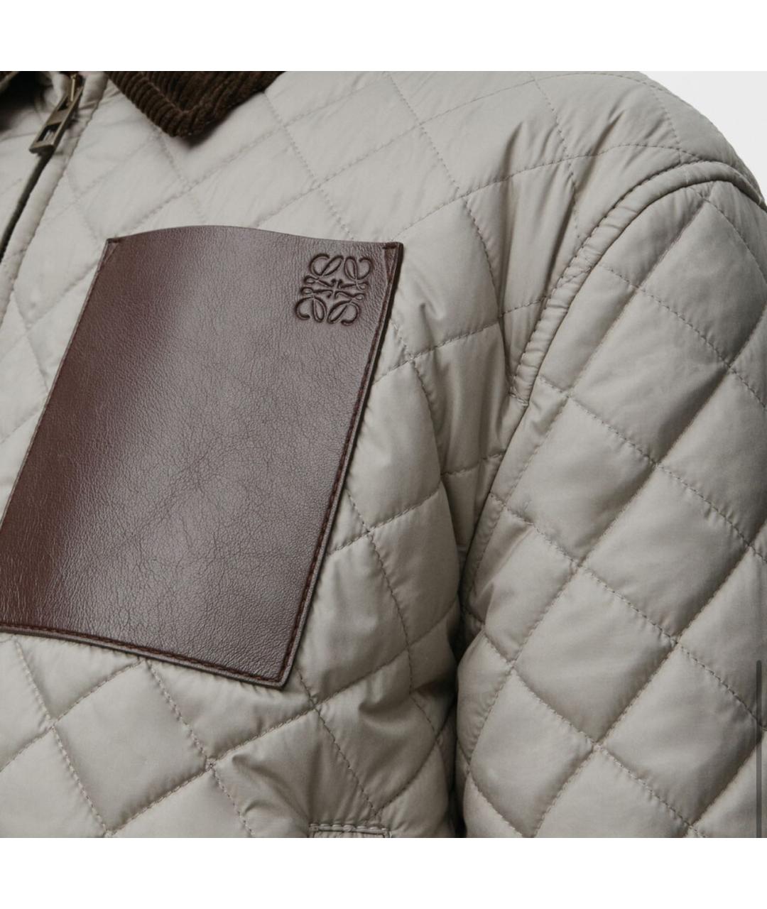 LOEWE Серая полиэстеровая куртка, фото 4