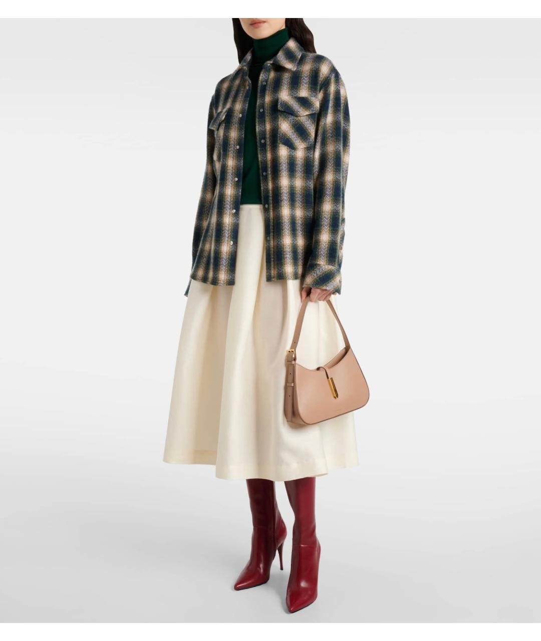 DEMELLIER Бежевая кожаная сумка с короткими ручками, фото 3