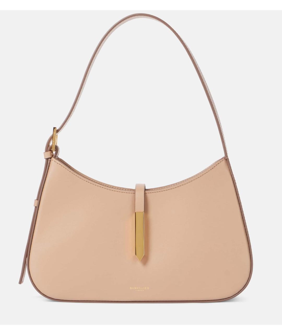 DEMELLIER Бежевая кожаная сумка с короткими ручками, фото 6