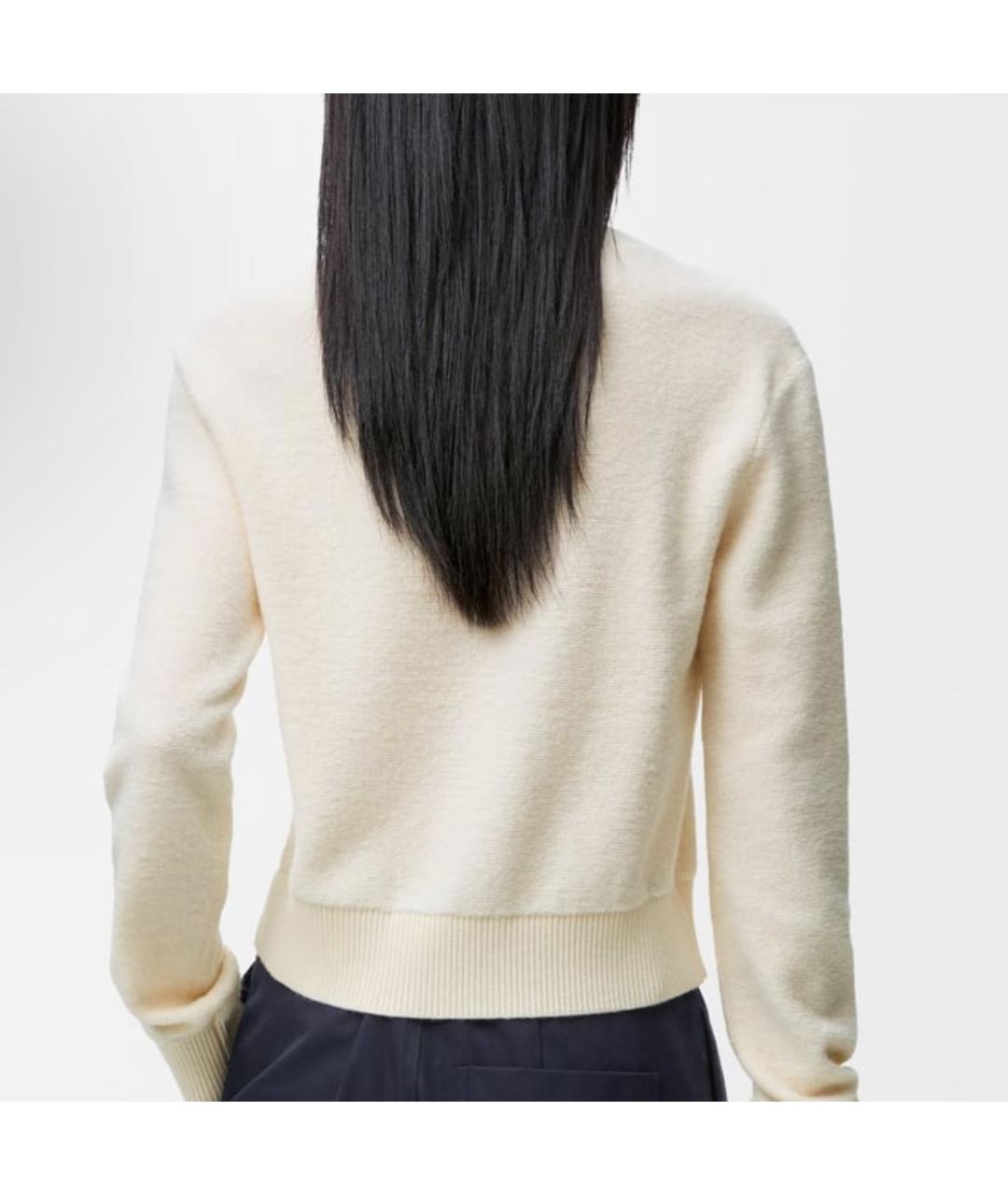 LOEWE Бежевый шерстяной джемпер / свитер, фото 2