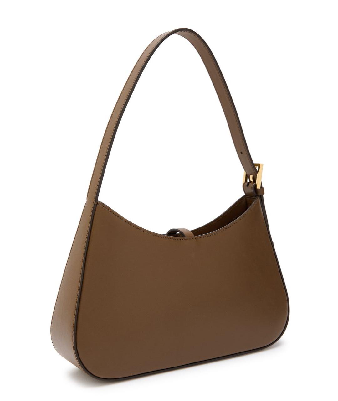 DEMELLIER Коричневая кожаная сумка с короткими ручками, фото 6