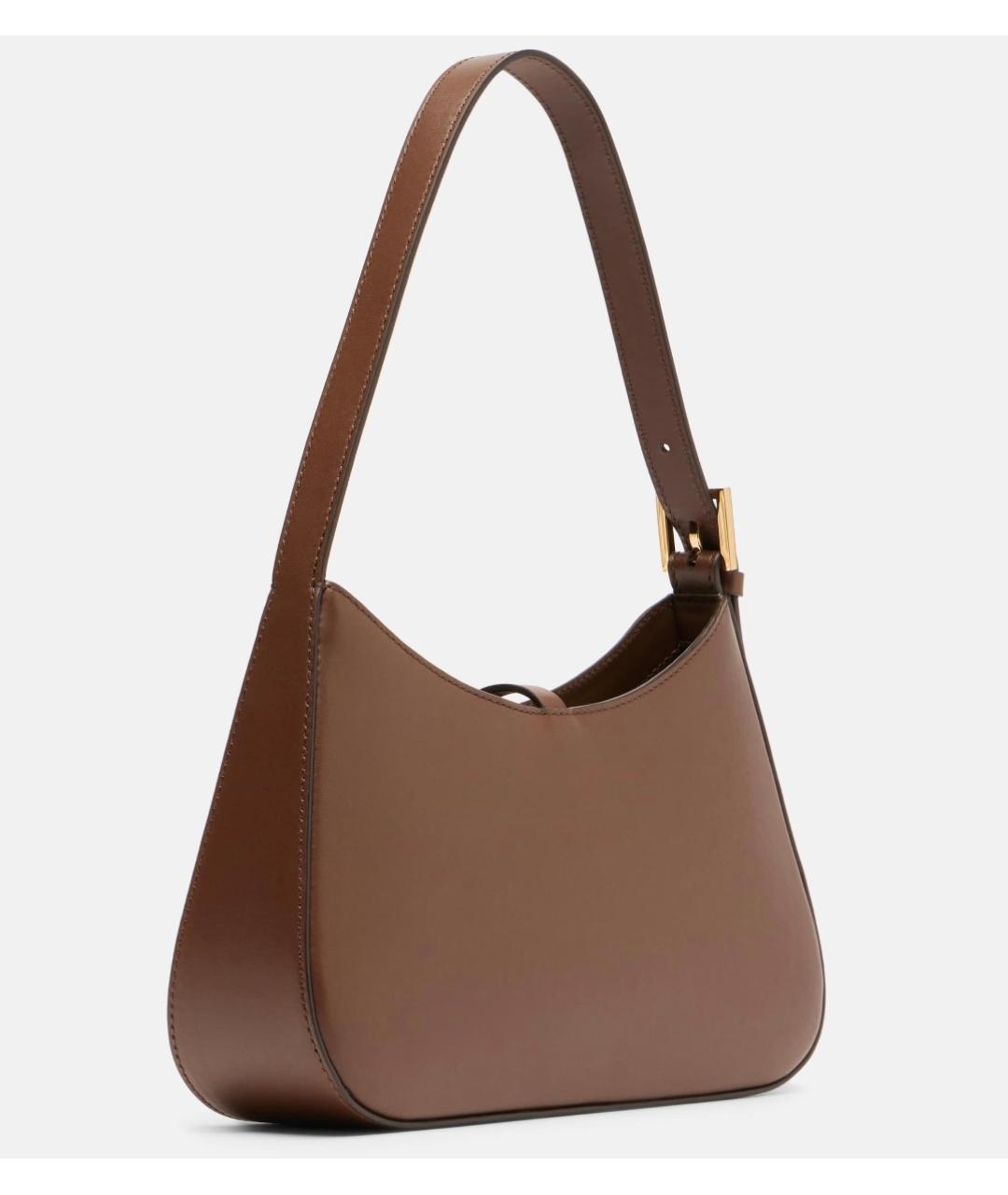 DEMELLIER Коричневая кожаная сумка с короткими ручками, фото 4