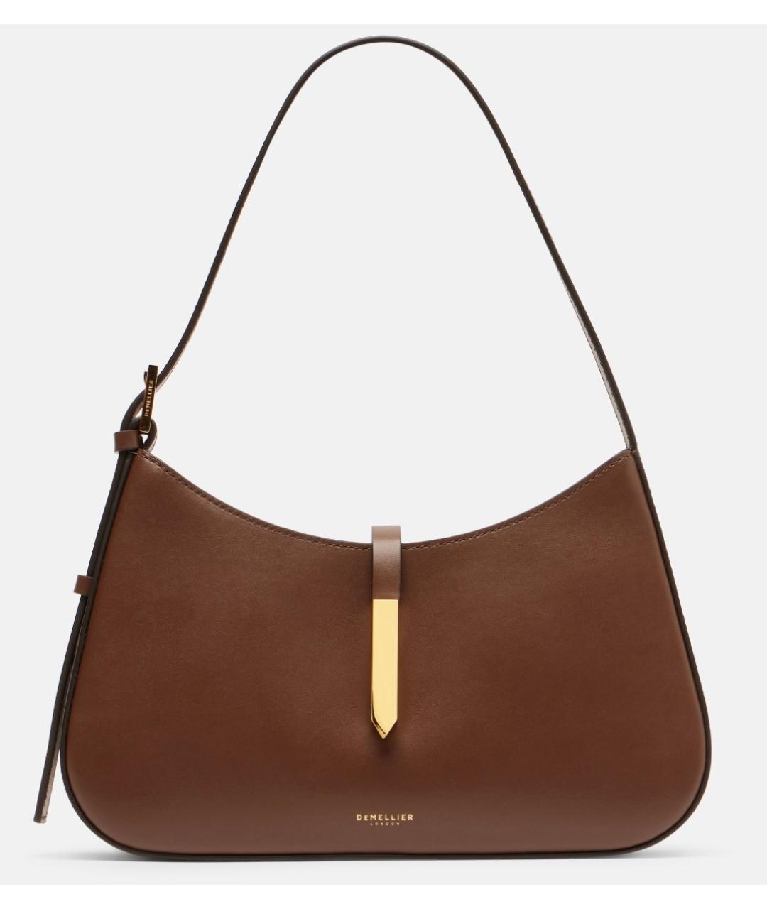 DEMELLIER Коричневая кожаная сумка с короткими ручками, фото 6