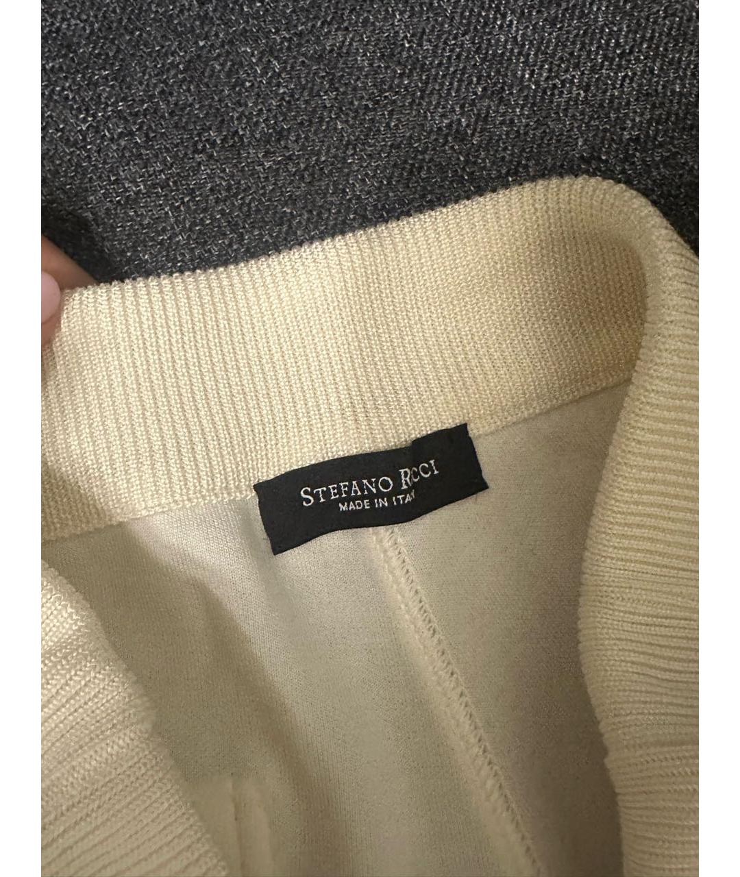 STEFANO RICCI Белые шелковые повседневные брюки, фото 3