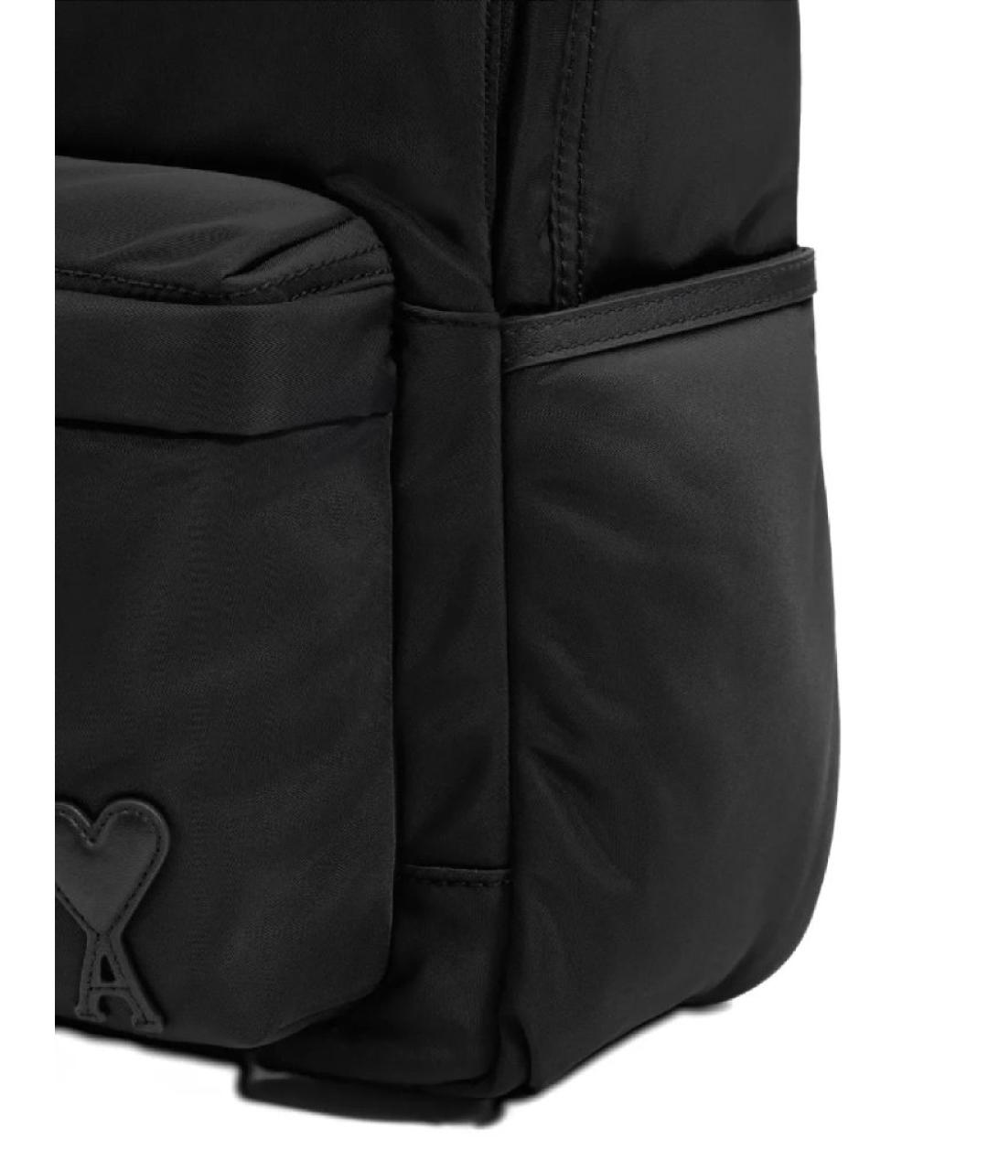 AMI ALEXANDRE MATTIUSSI Черный тканевый рюкзак, фото 6