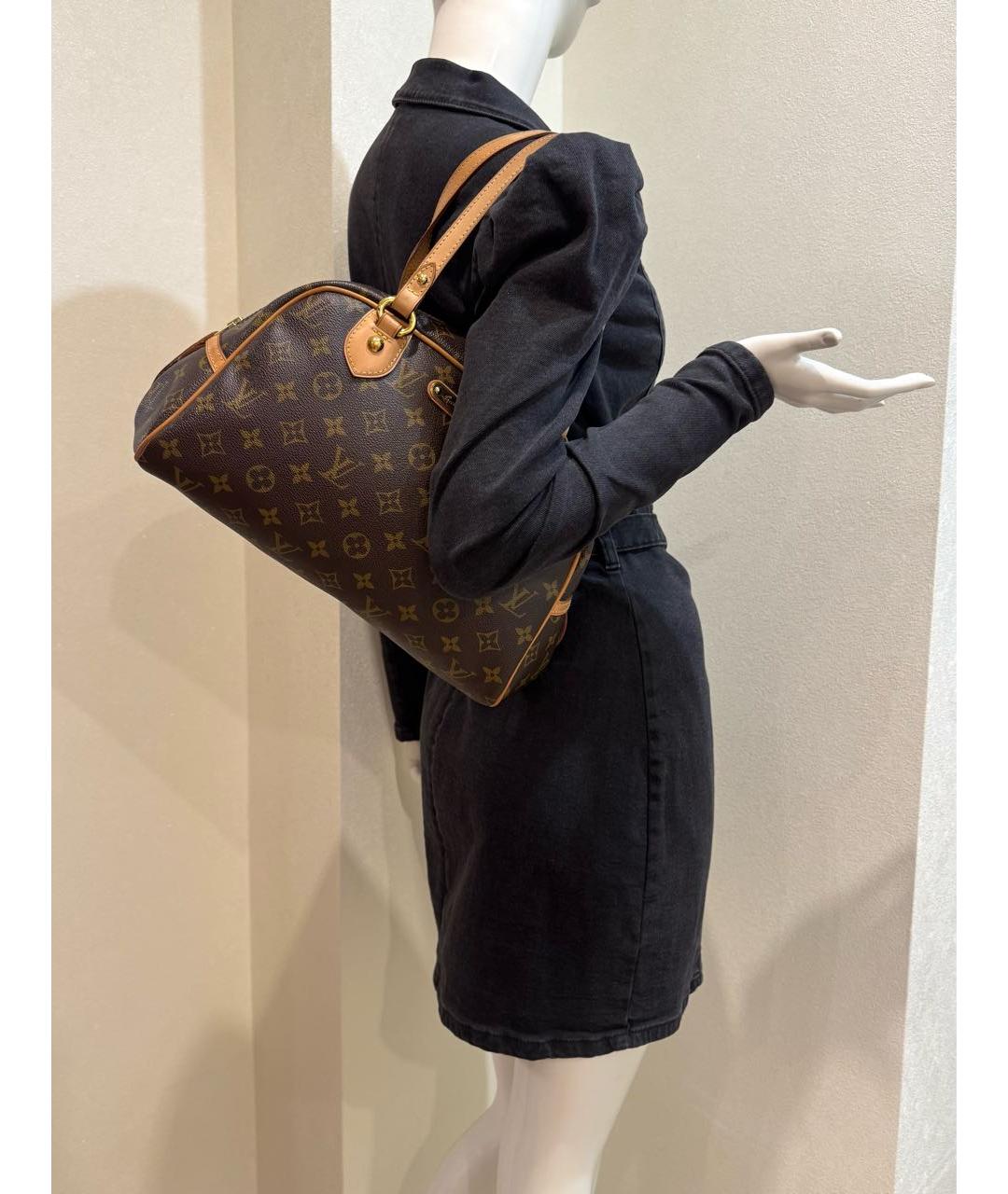 LOUIS VUITTON Коричневая сумка тоут, фото 6