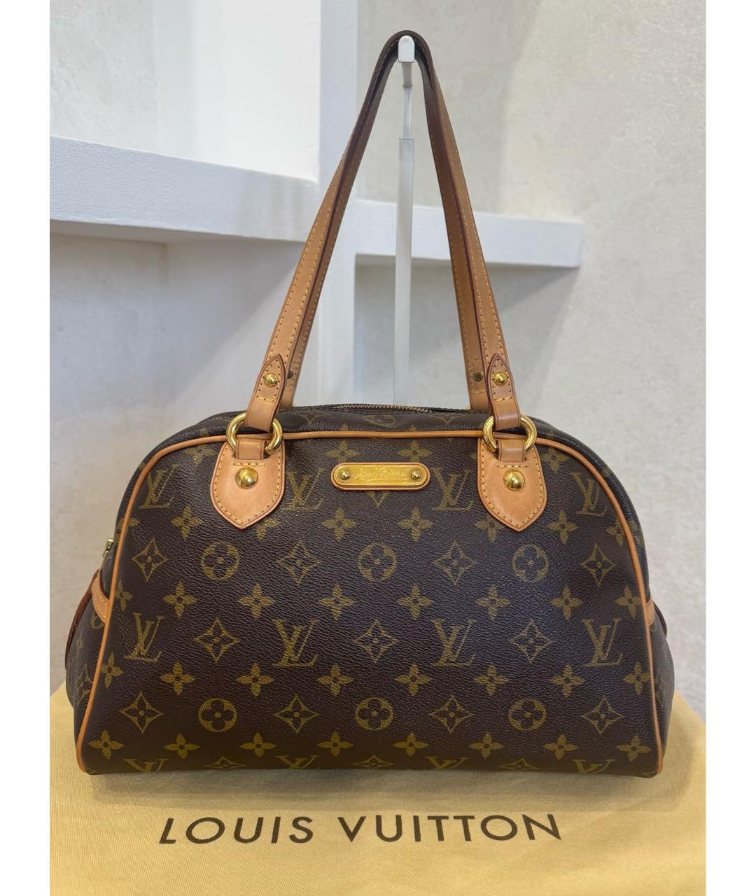 LOUIS VUITTON Коричневая сумка тоут, фото 2