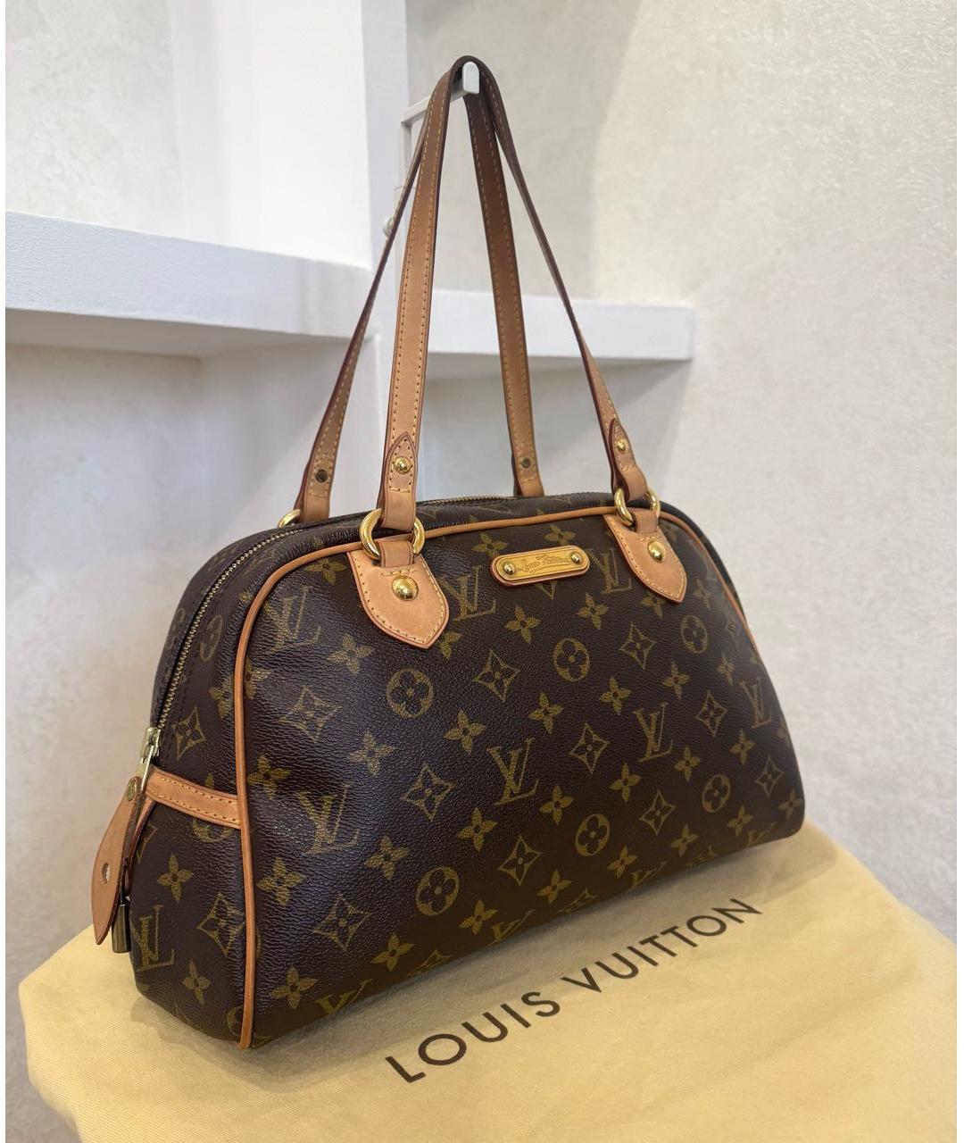 LOUIS VUITTON Коричневая сумка тоут, фото 3