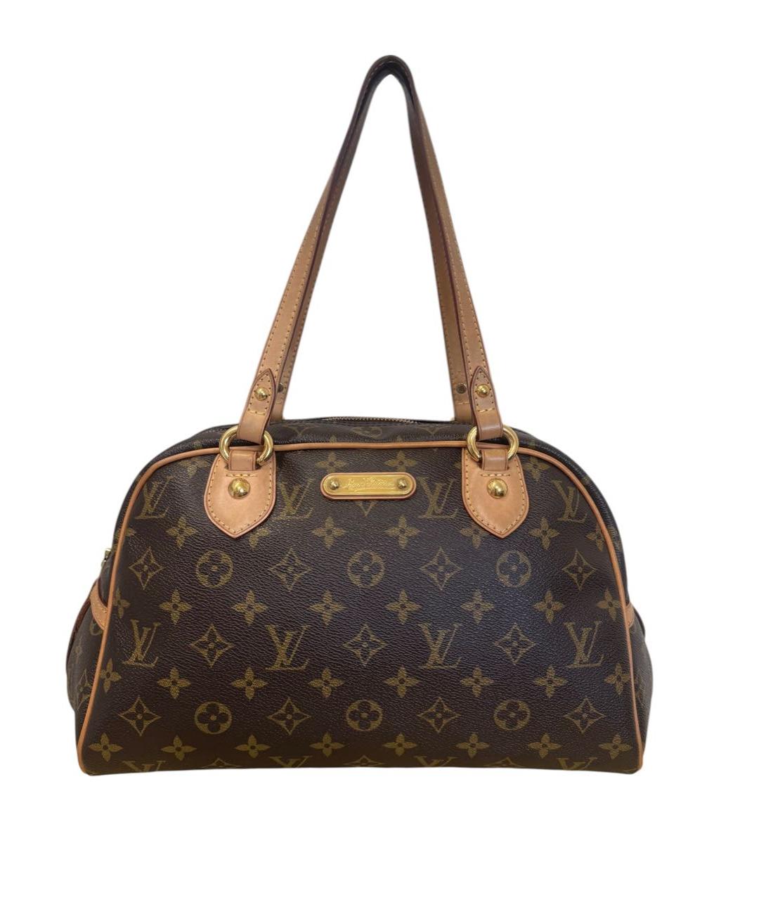 LOUIS VUITTON Коричневая сумка тоут, фото 9