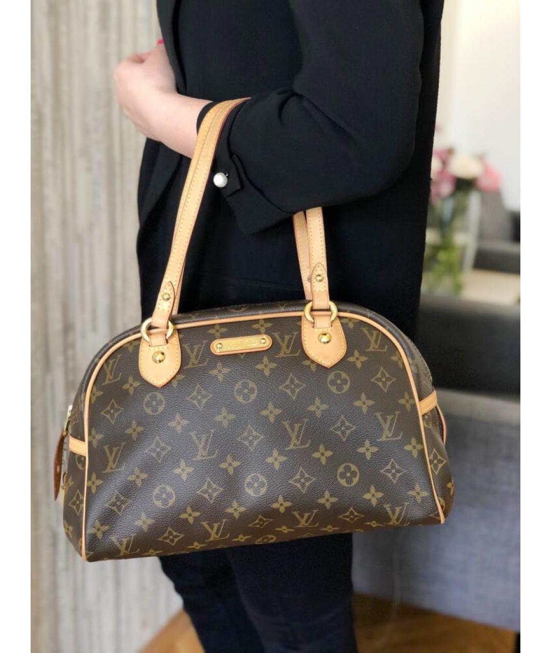 LOUIS VUITTON Коричневая сумка тоут, фото 5