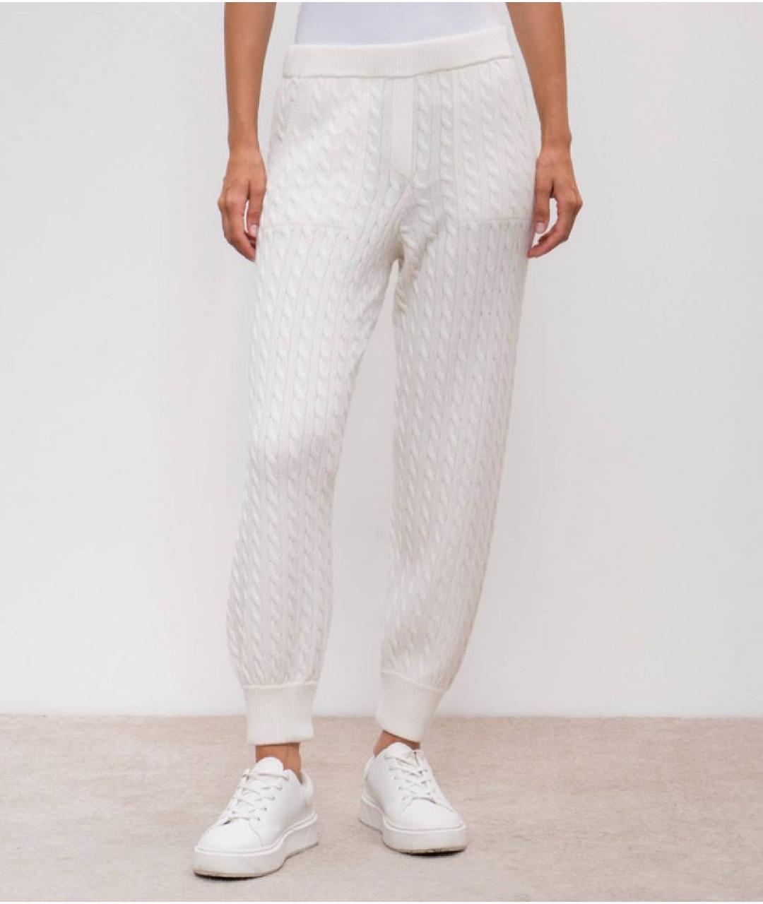 BRUNELLO CUCINELLI Белые кашемировые спортивные брюки и шорты, фото 4