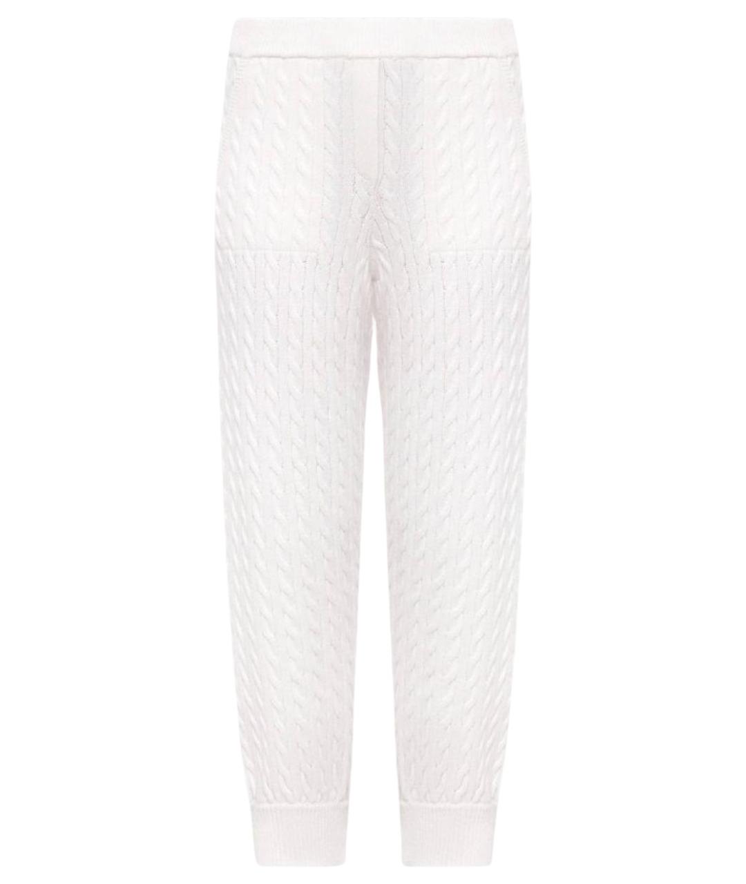 BRUNELLO CUCINELLI Белые кашемировые спортивные брюки и шорты, фото 1