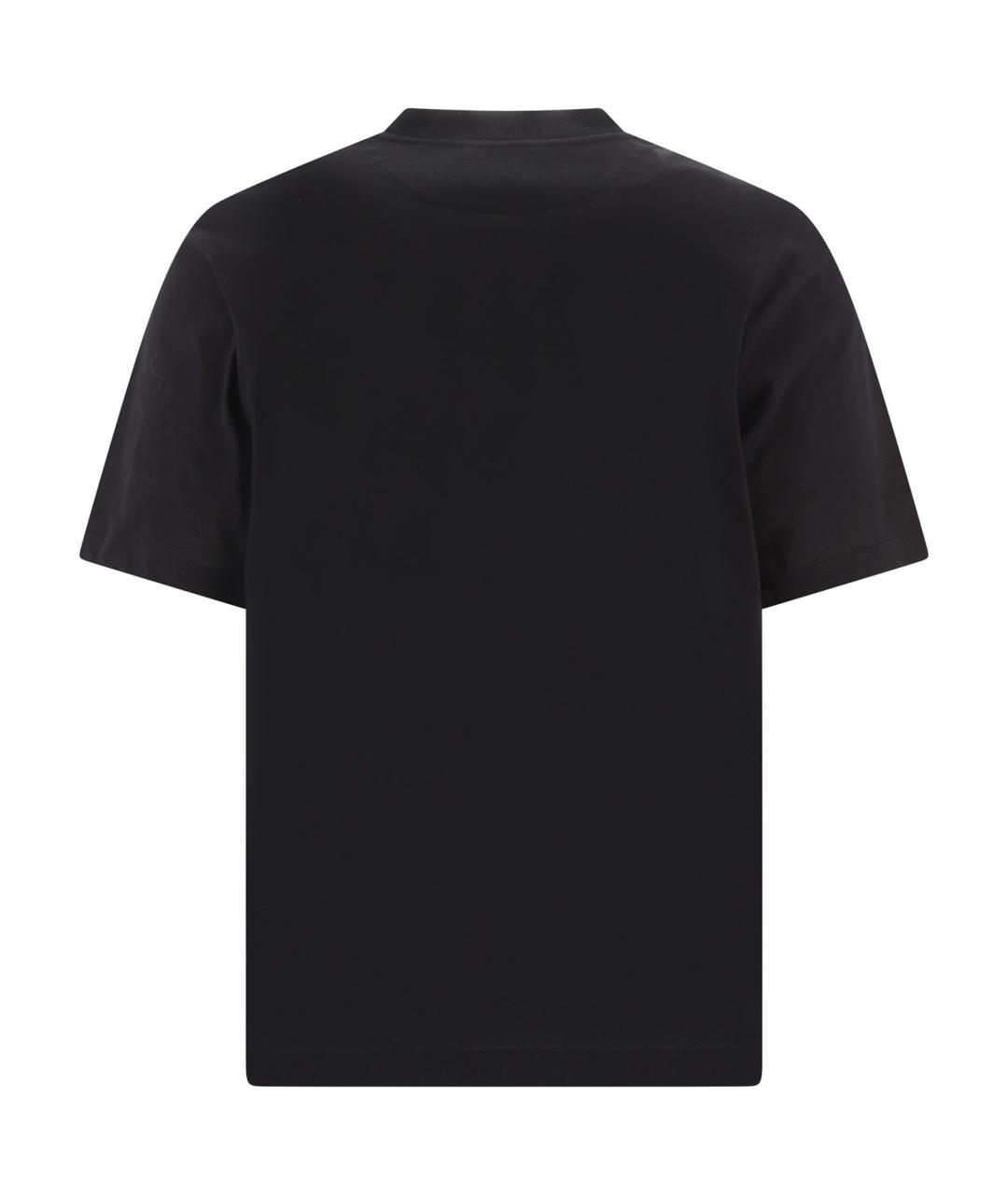 PRADA Черная хлопковая футболка, фото 2