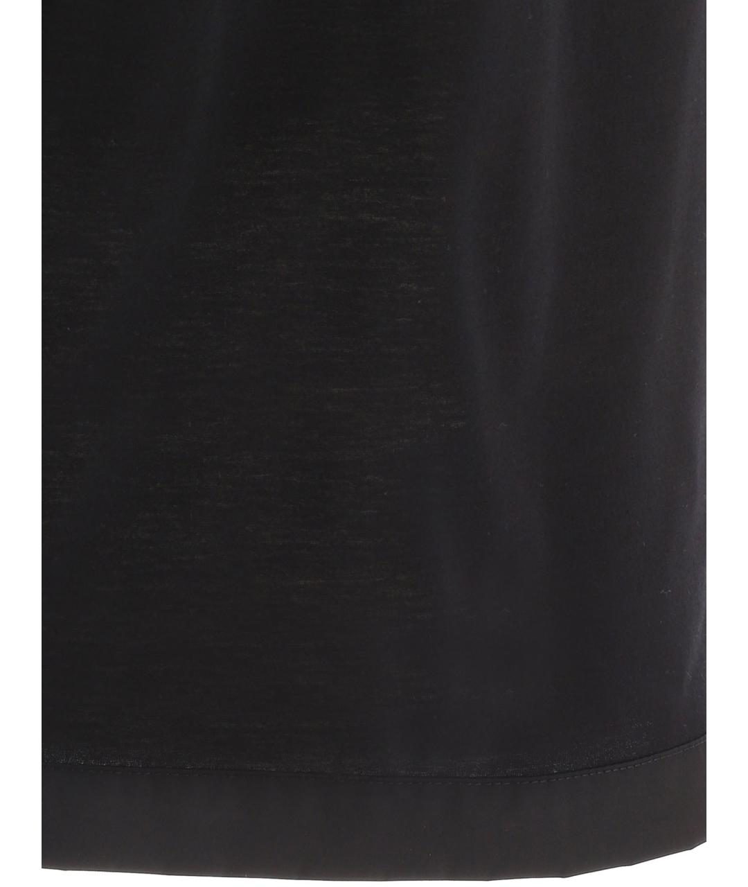 PRADA Черная хлопковая футболка, фото 3