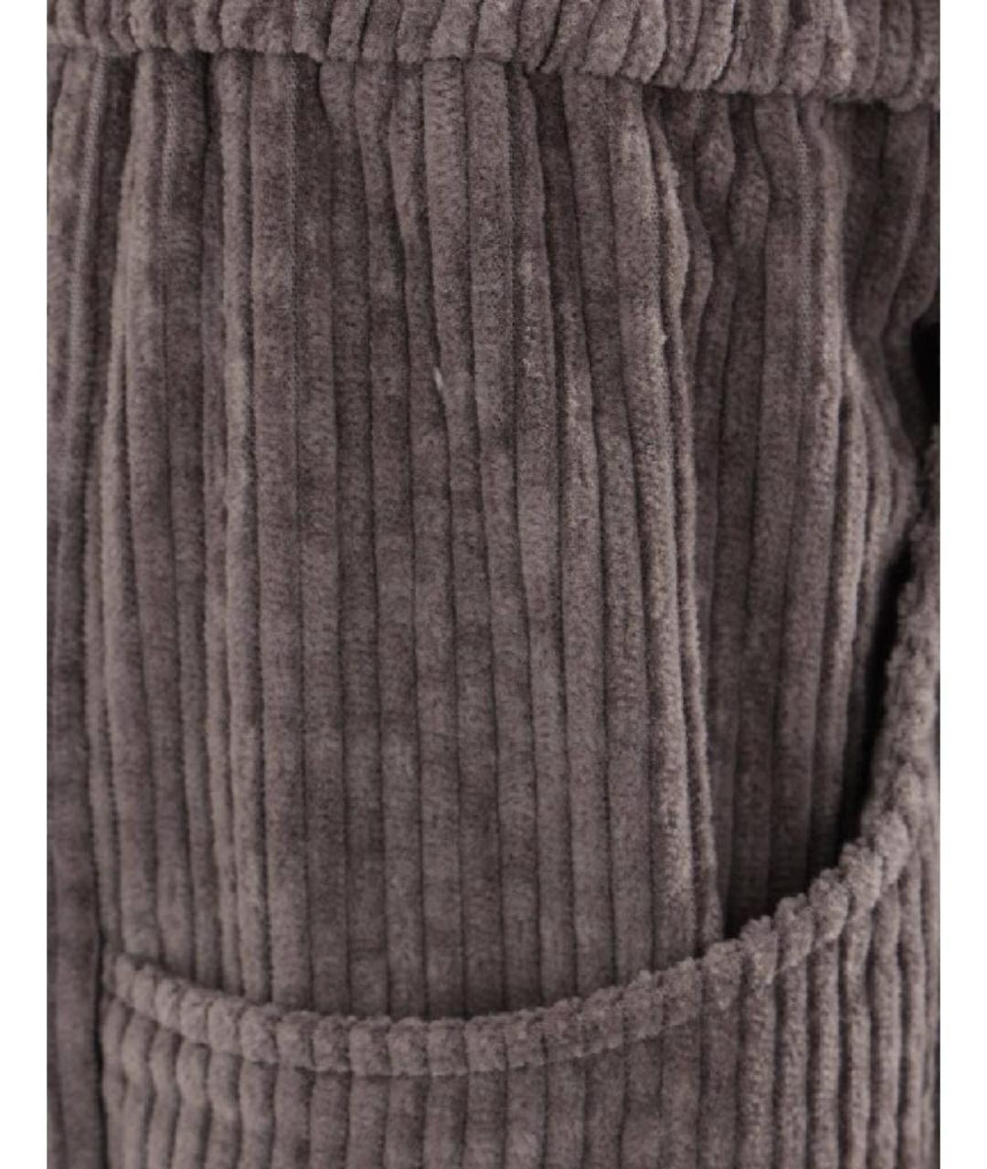 BRUNELLO CUCINELLI Серые прямые брюки, фото 3