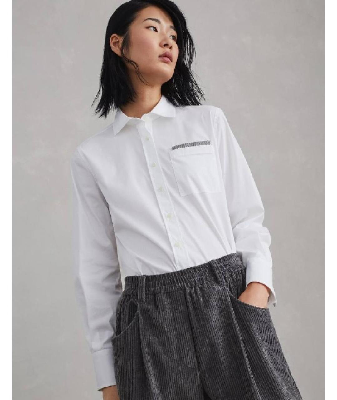 BRUNELLO CUCINELLI Серые прямые брюки, фото 5