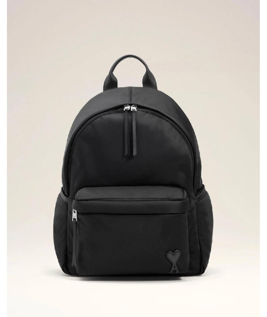 AMI ALEXANDRE MATTIUSSI Черный тканевый рюкзак, фото 7