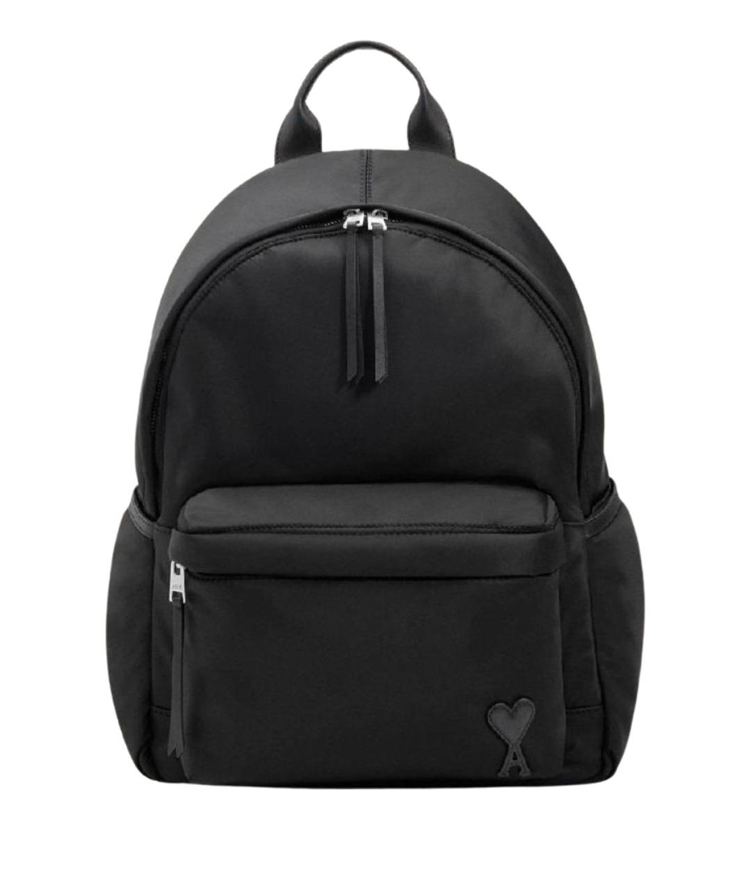 AMI ALEXANDRE MATTIUSSI Черный тканевый рюкзак, фото 1