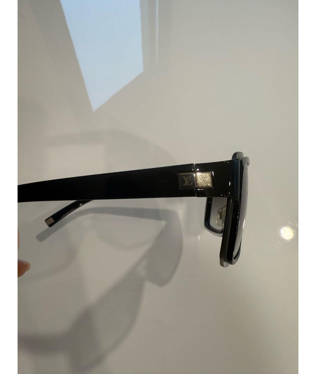 LOUIS VUITTON Черные пластиковые солнцезащитные очки, фото 3