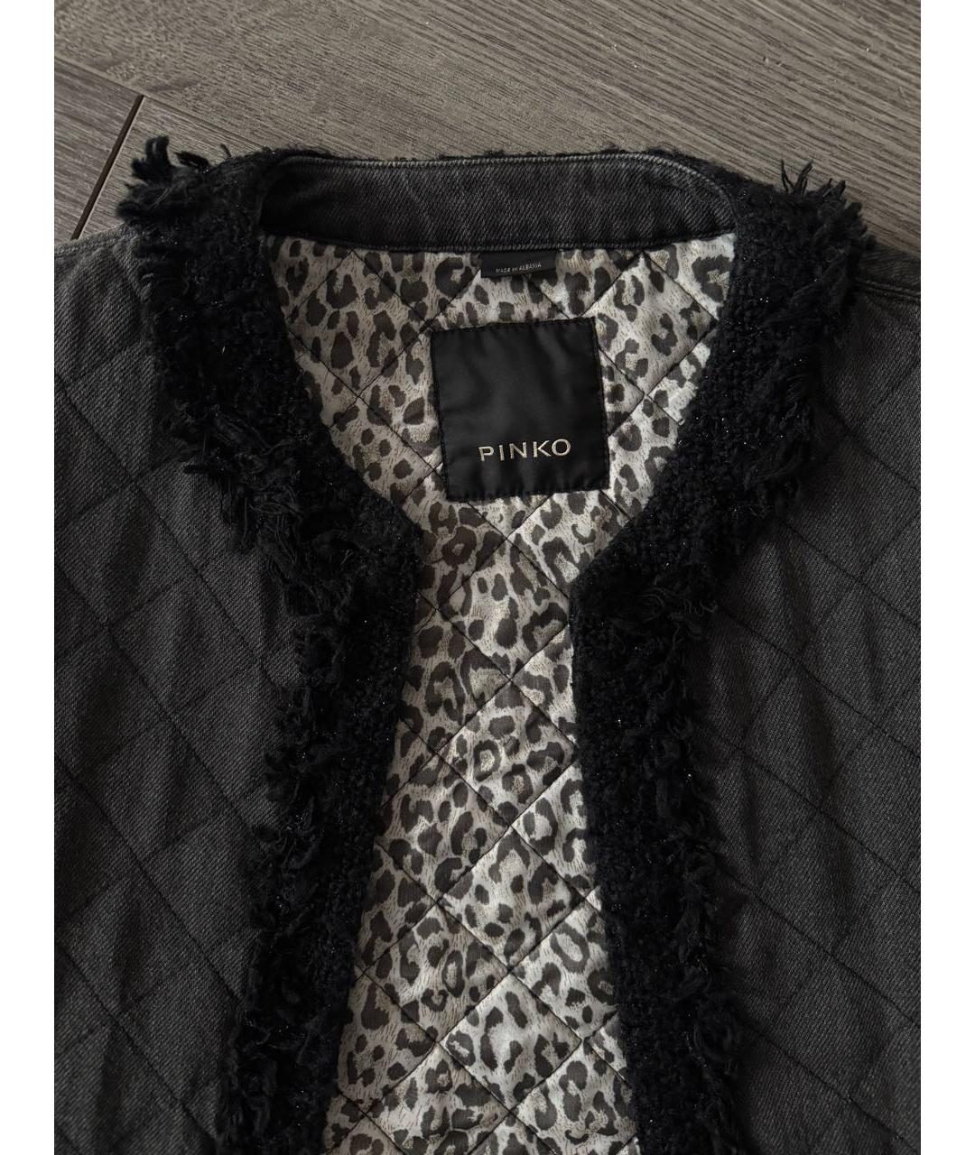 PINKO Антрацитовый хлопковый костюм с юбками, фото 3