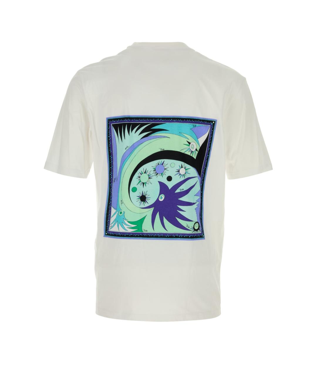 EMILIO PUCCI Белая хлопковая футболка, фото 2