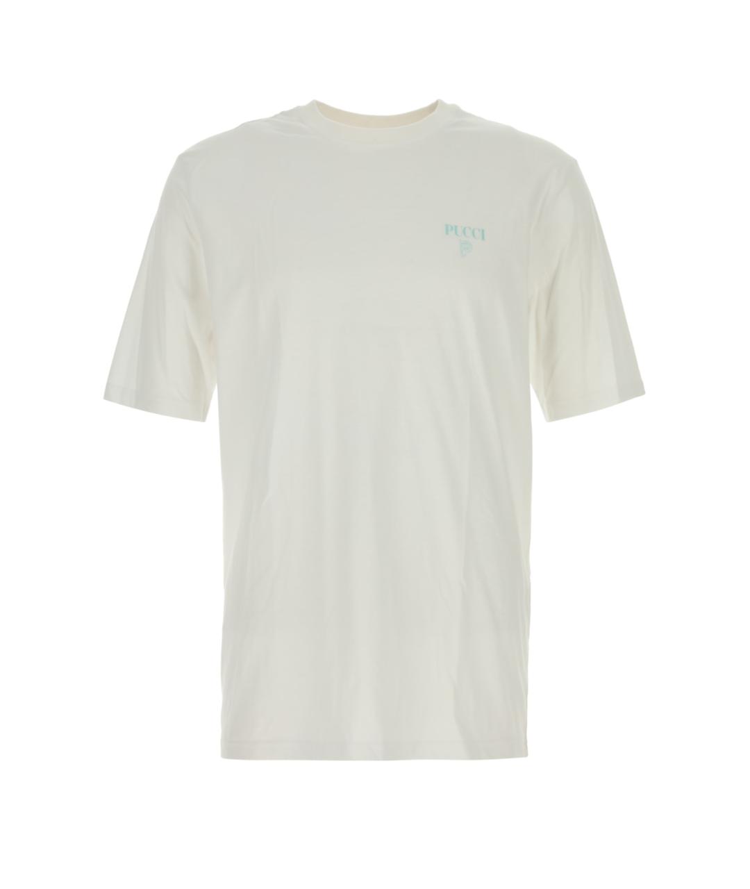 EMILIO PUCCI Белая хлопковая футболка, фото 1