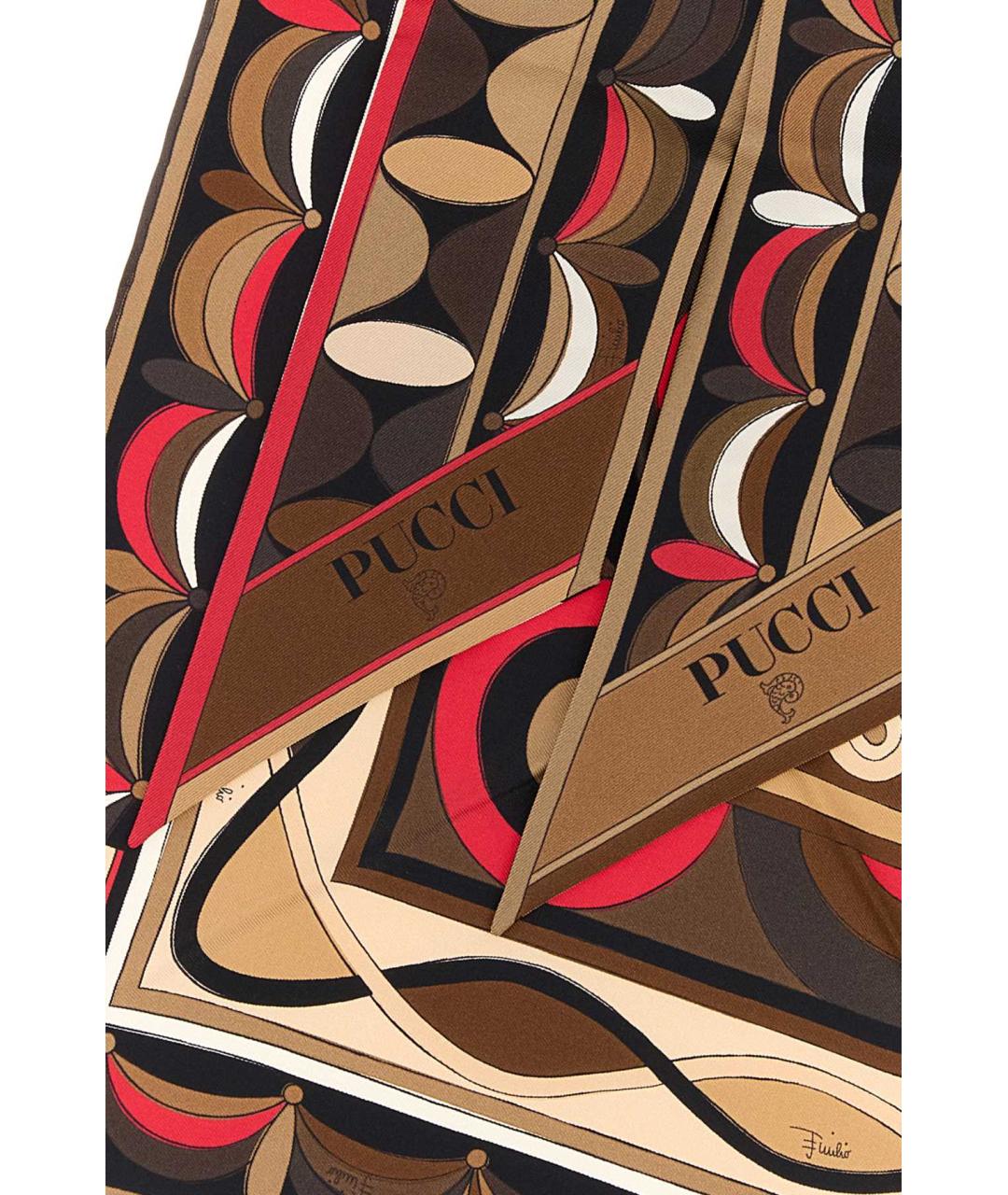 EMILIO PUCCI Мульти шелковый платок, фото 2