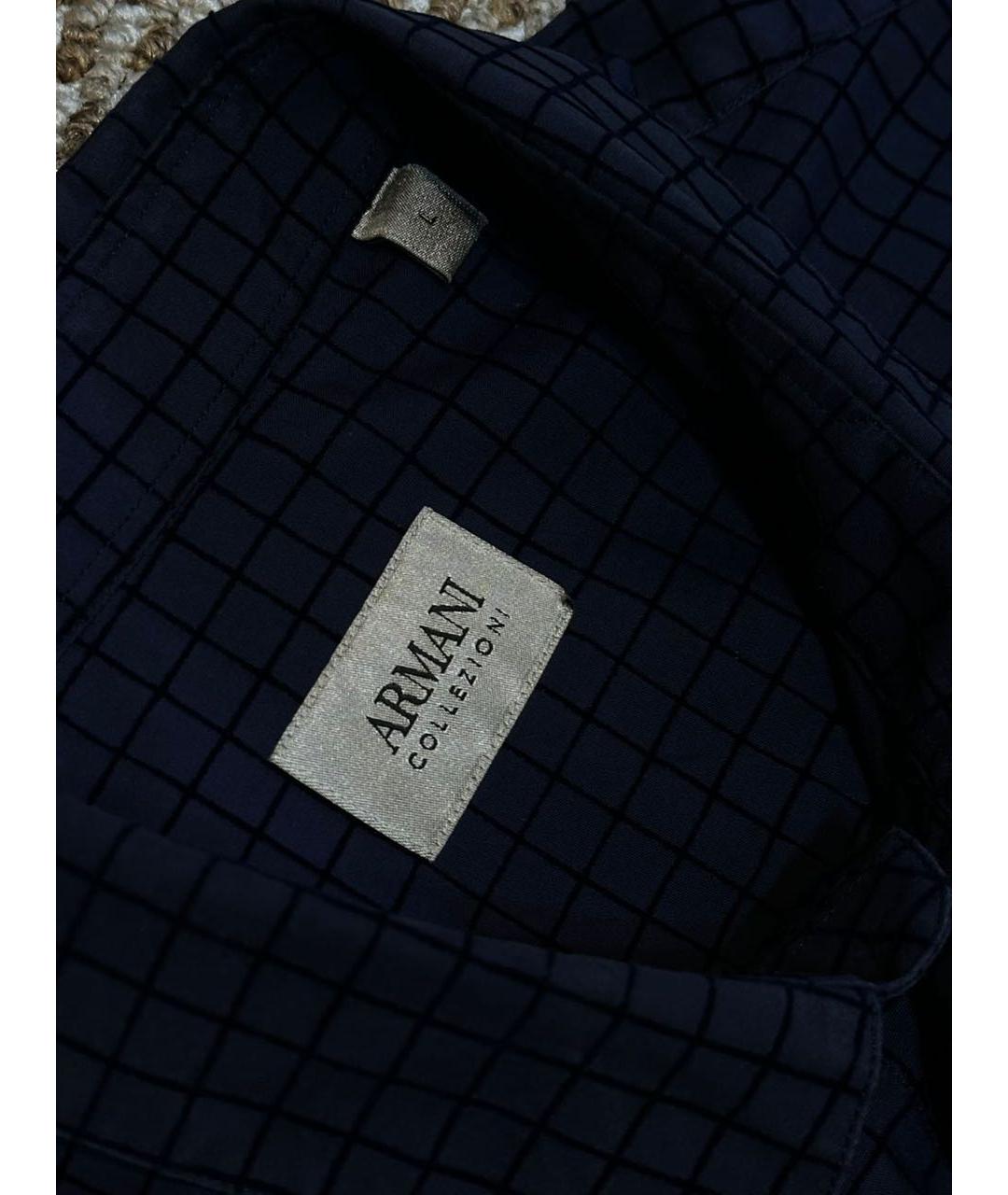 ARMANI COLLEZIONI Темно-синяя кэжуал рубашка, фото 5