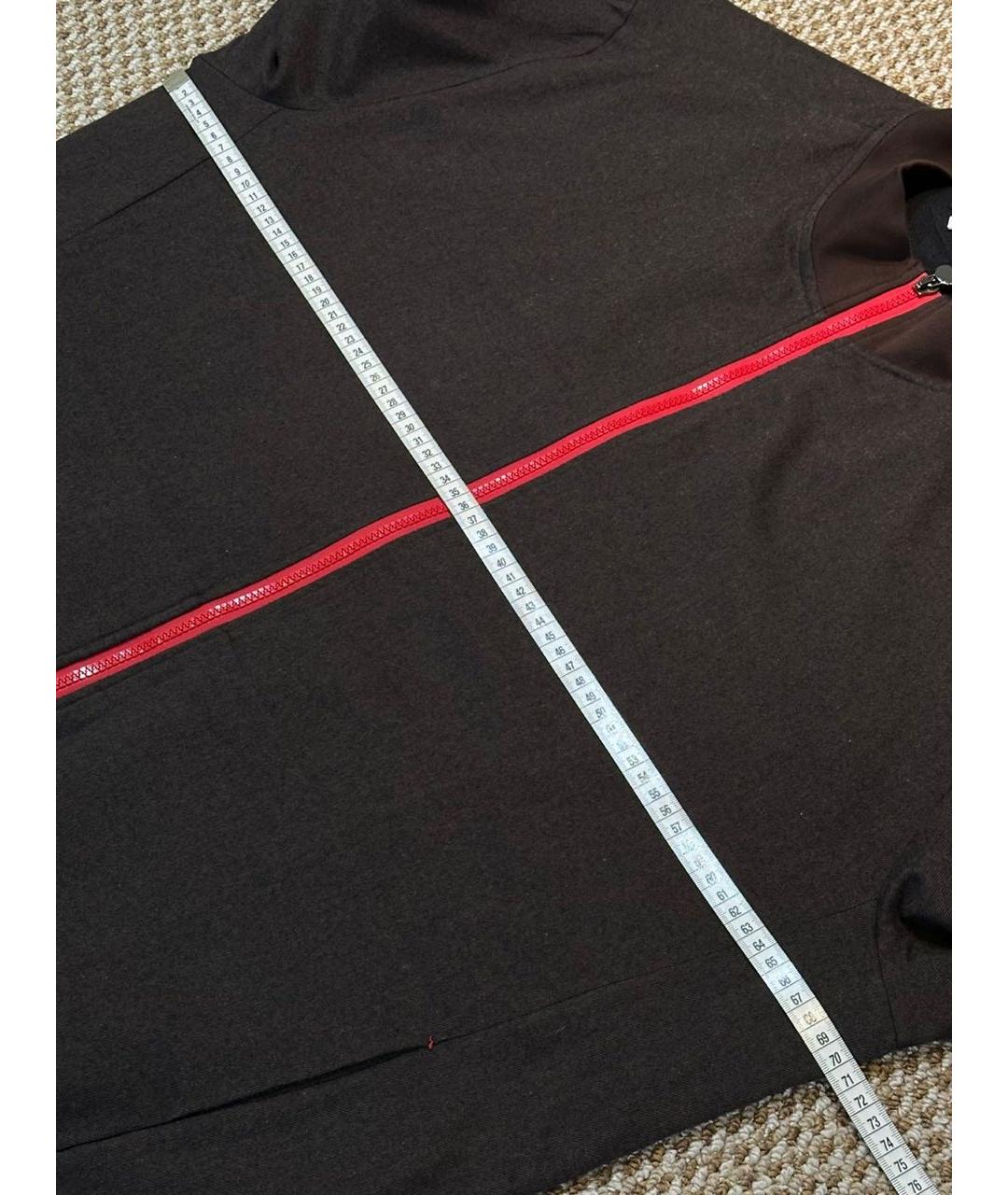 KITON Коричневая хлопковая куртка, фото 7