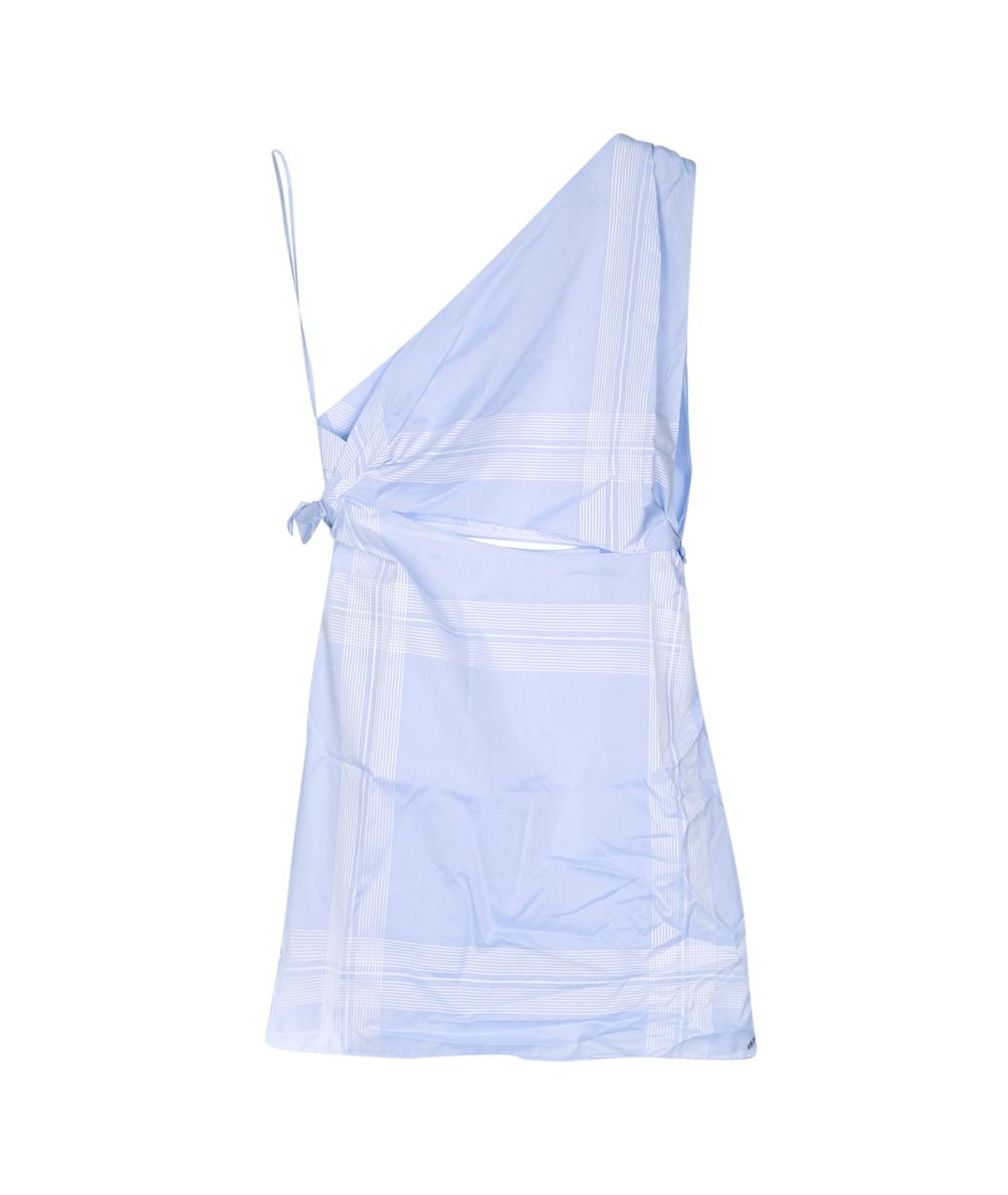 PRADA Голубое хлопковое платье, фото 1