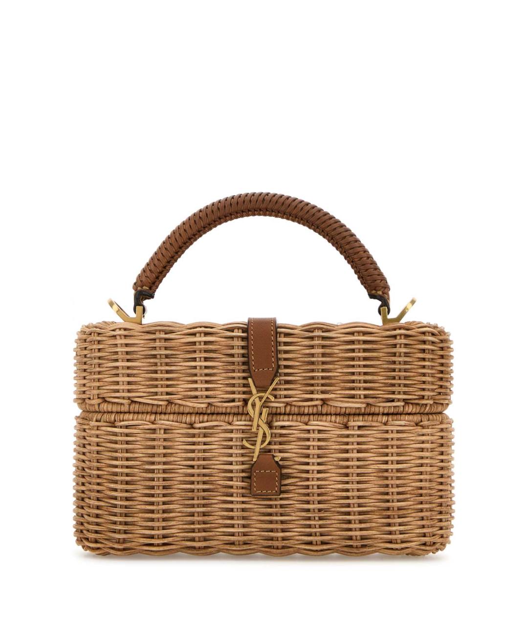 SAINT LAURENT Бежевая сумка с короткими ручками, фото 1