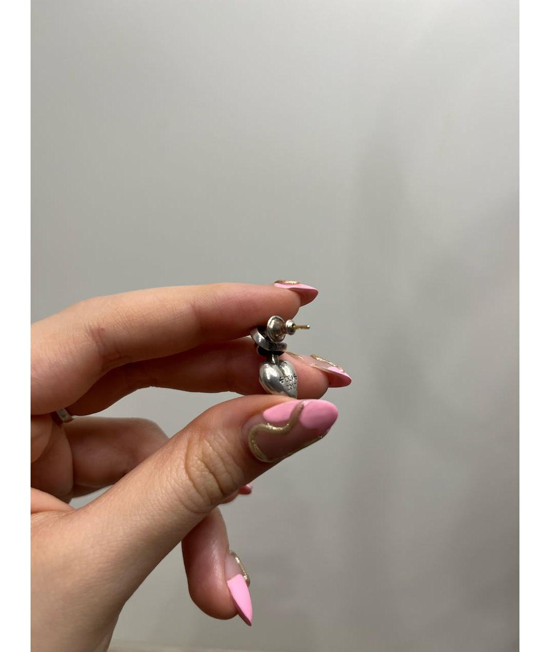 CHROME HEARTS Серебряные серебряные серьги, фото 4