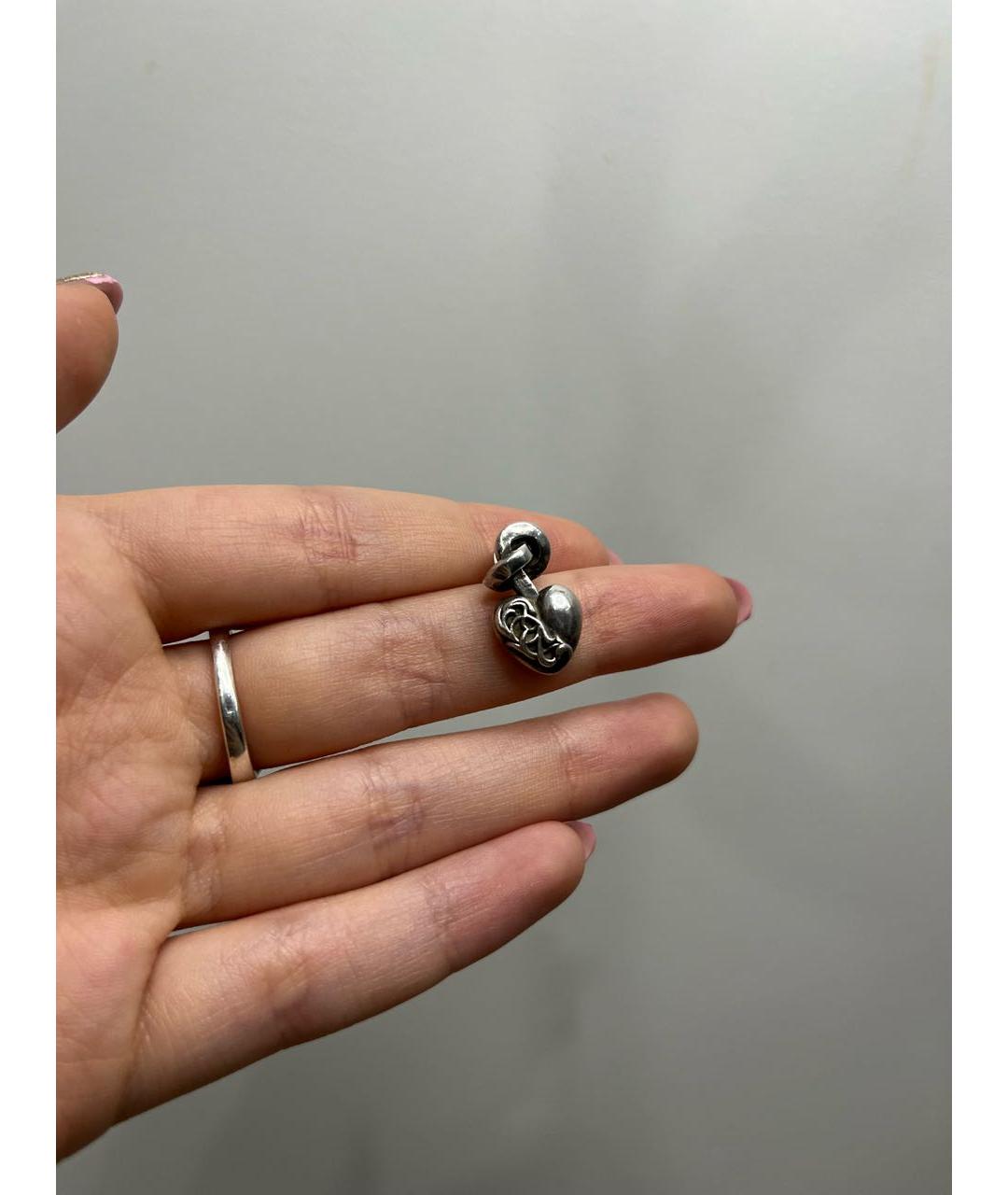 CHROME HEARTS Серебряные серебряные серьги, фото 3