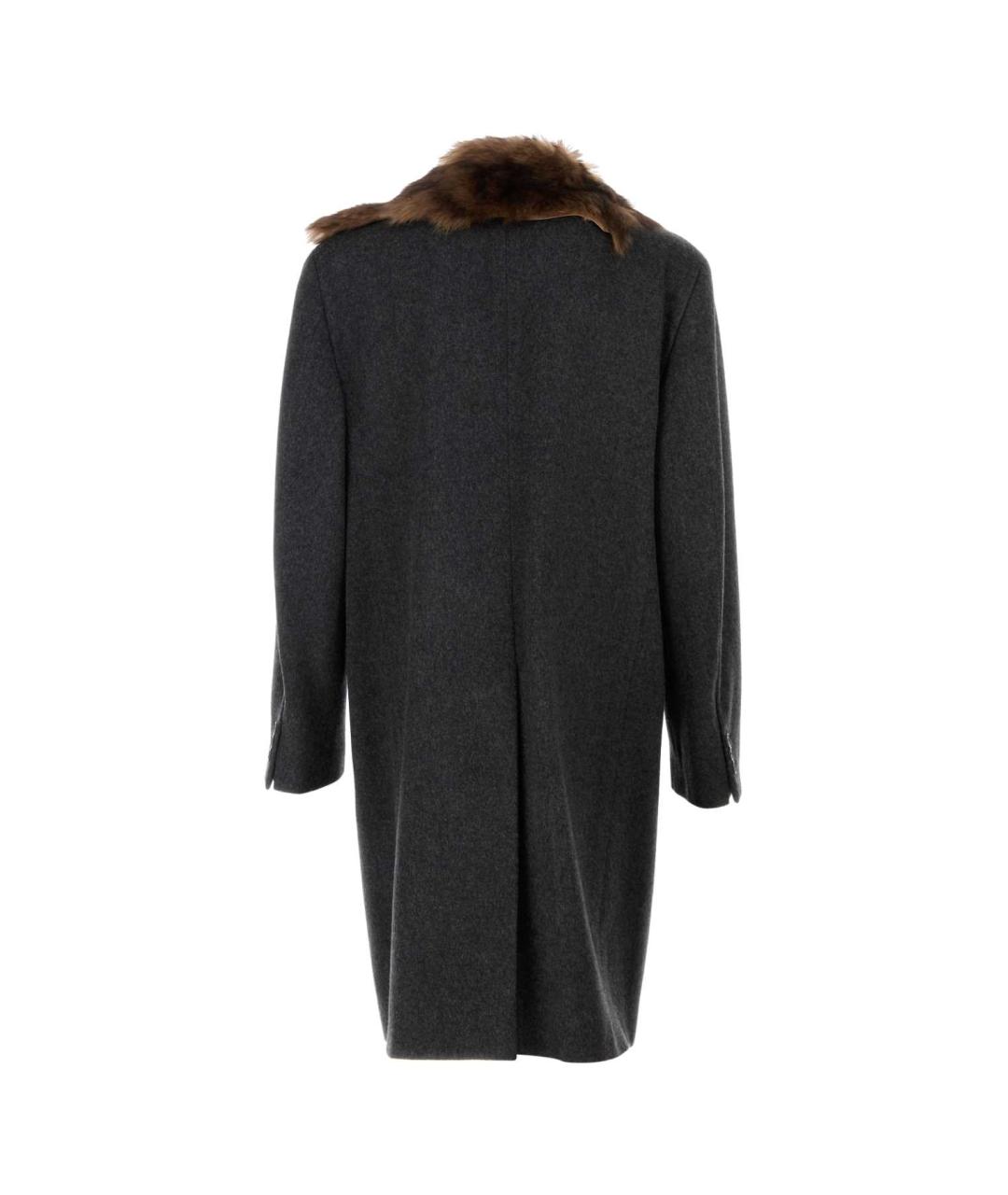 PRADA Серое шерстяное пальто, фото 2