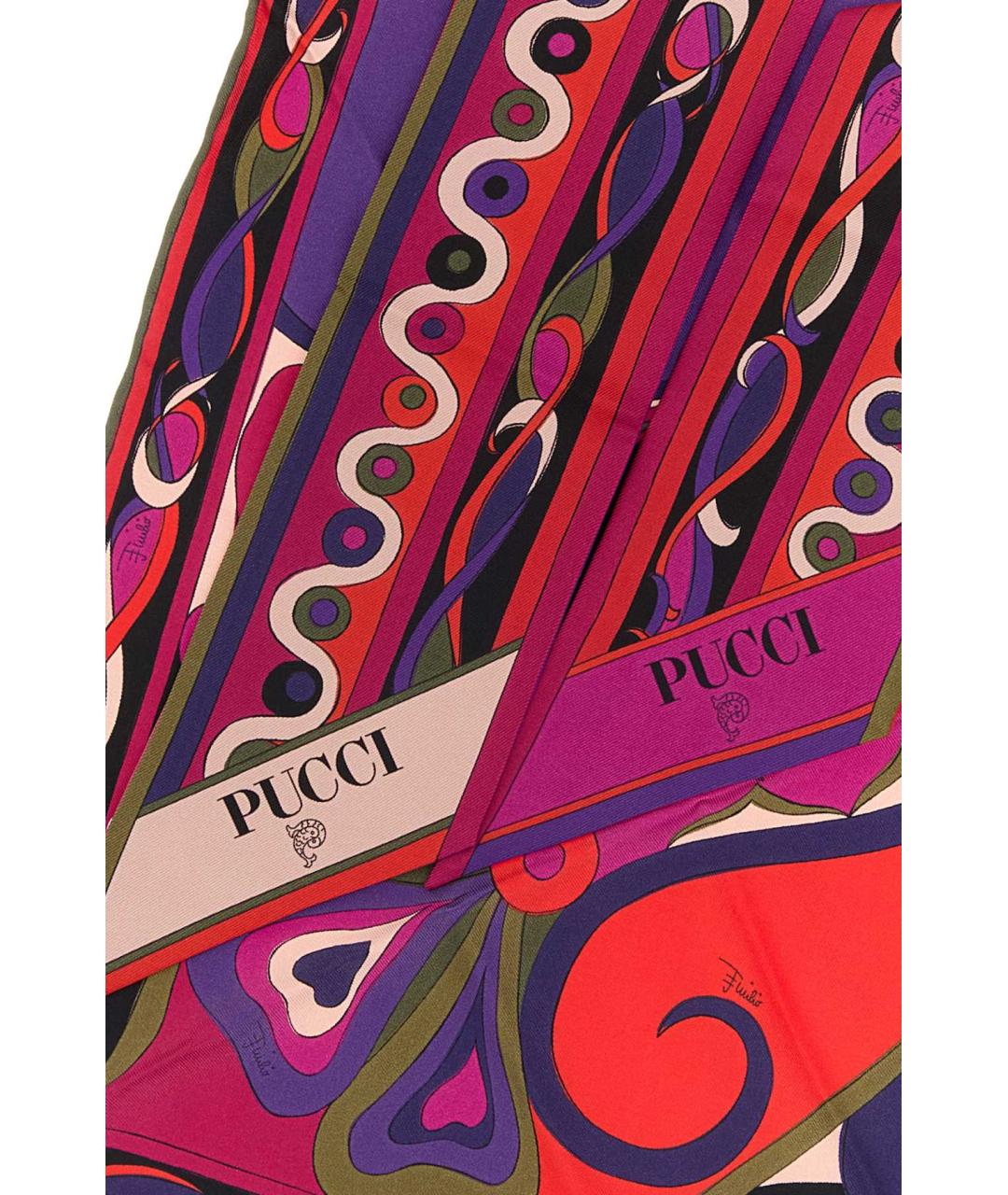 EMILIO PUCCI Мульти шелковый платок, фото 2