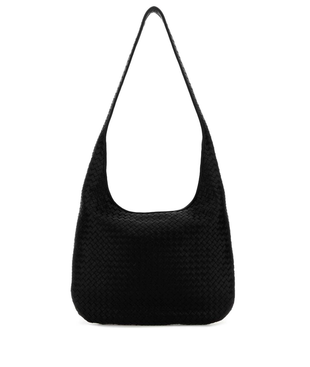 BOTTEGA VENETA Черная кожаная сумка на плечо, фото 1