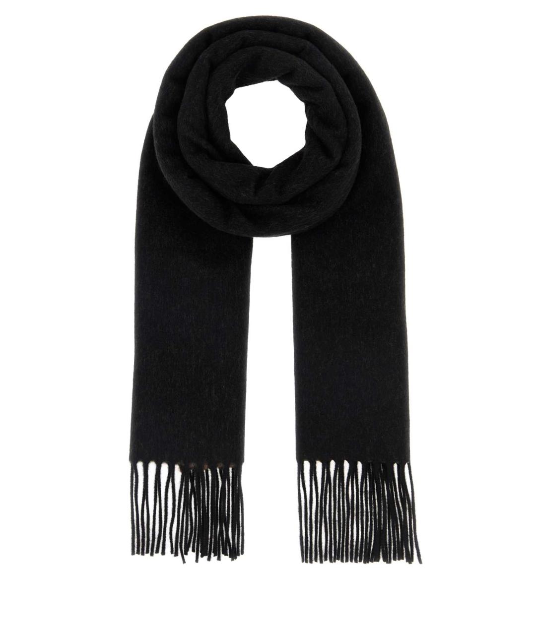 FENDI Черный кашемировый шарф, фото 1