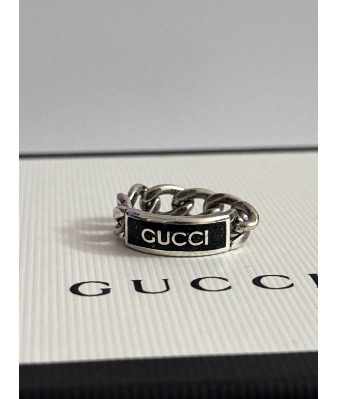 GUCCI Серебряное серебряное кольцо, фото 2