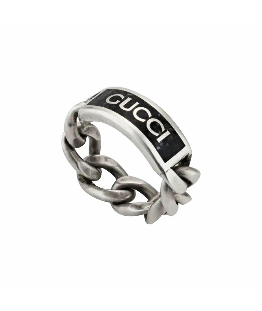 GUCCI Серебряное серебряное кольцо, фото 1