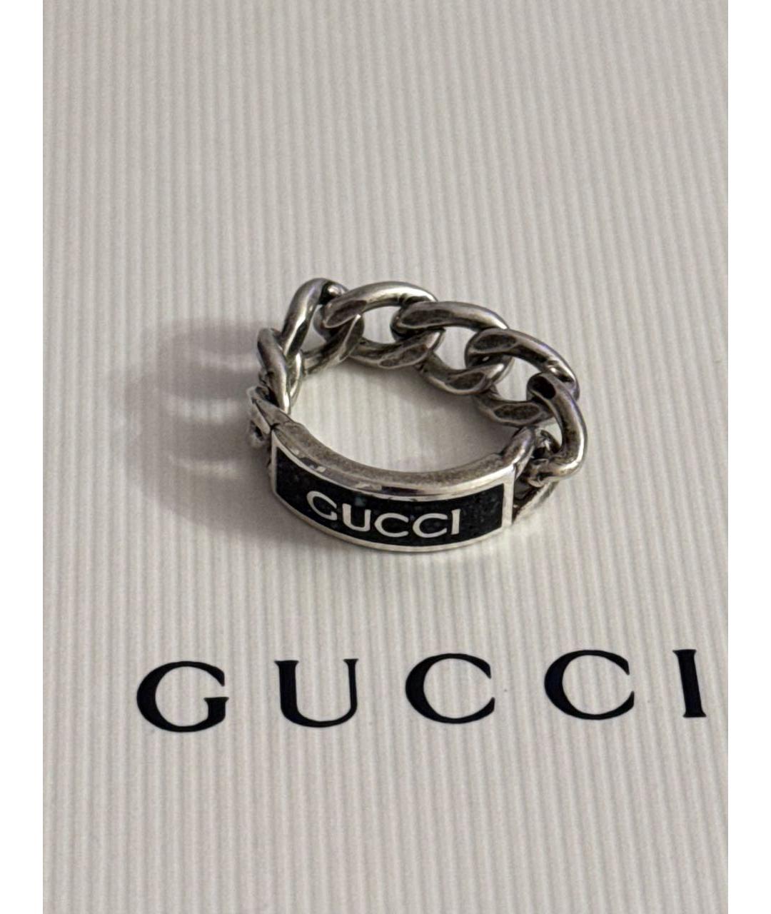 GUCCI Серебряное серебряное кольцо, фото 3