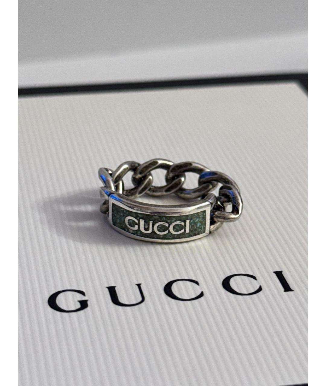 GUCCI Серебряное серебряное кольцо, фото 2