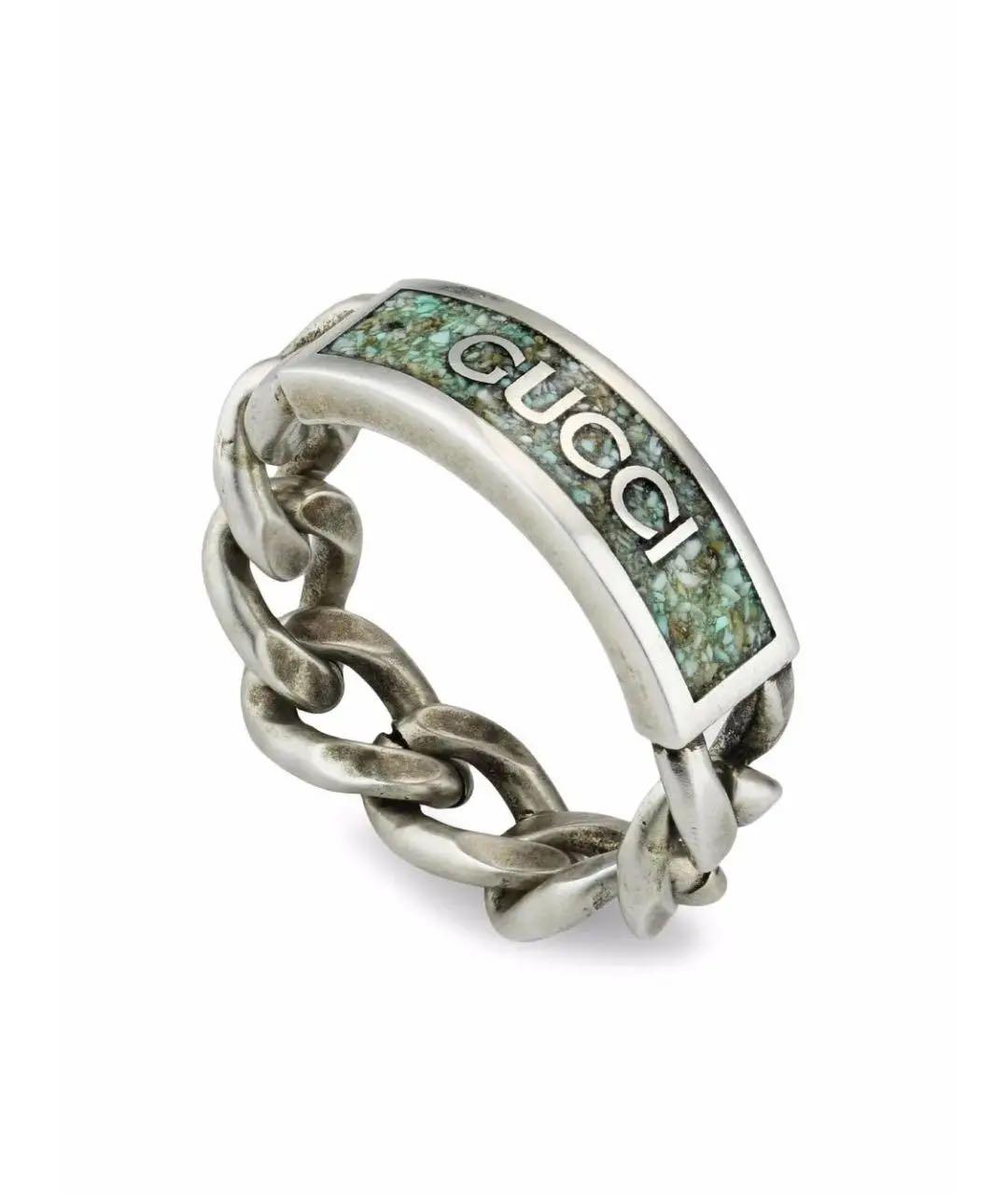 GUCCI Серебряное серебряное кольцо, фото 1