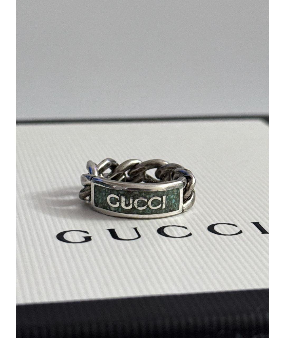 GUCCI Серебряное серебряное кольцо, фото 3