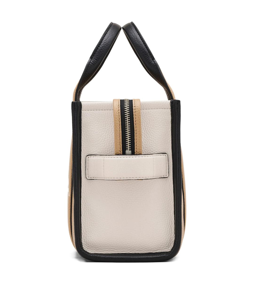 MARC JACOBS Бежевая кожаная сумка тоут, фото 5