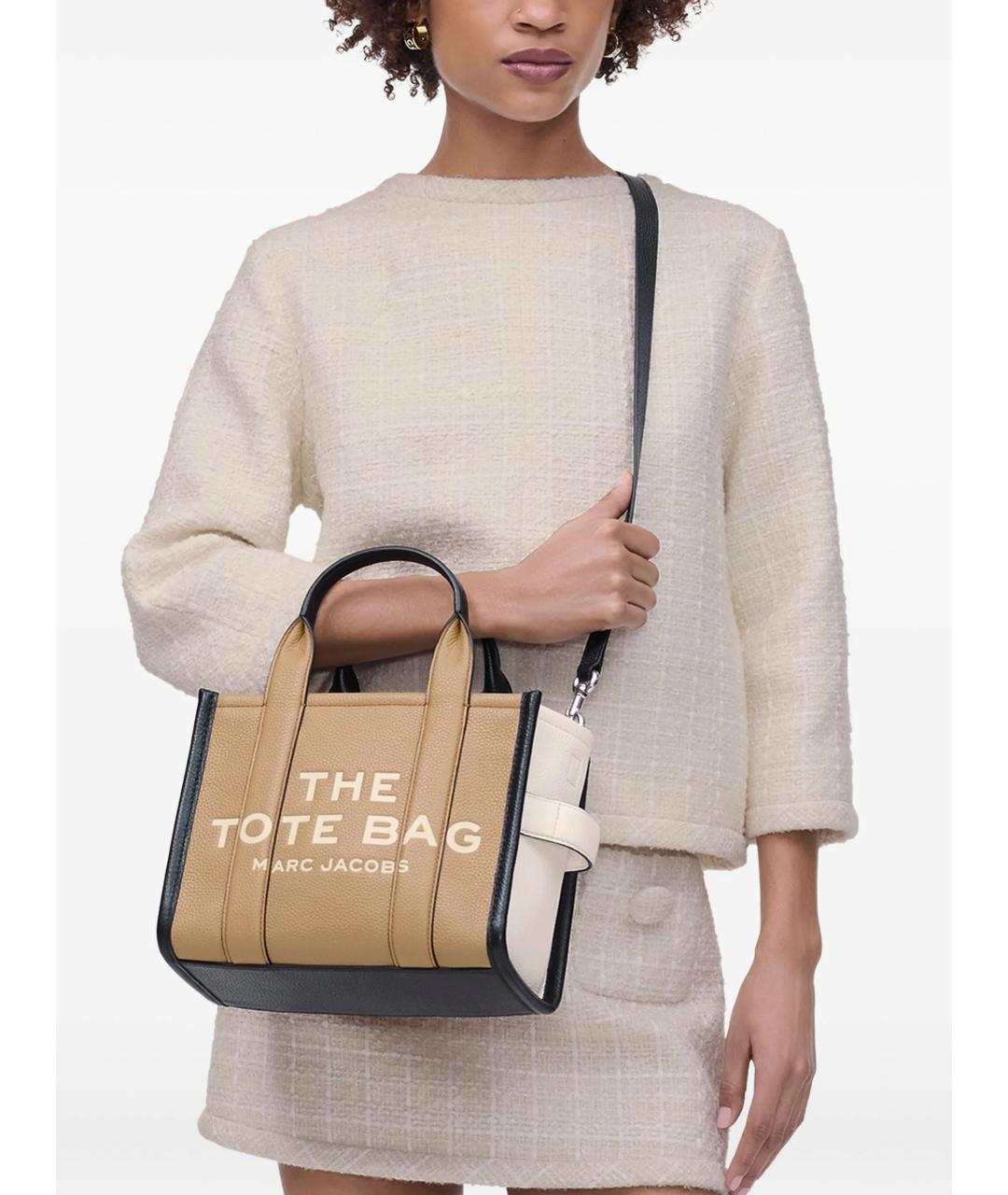 MARC JACOBS Бежевая кожаная сумка тоут, фото 2