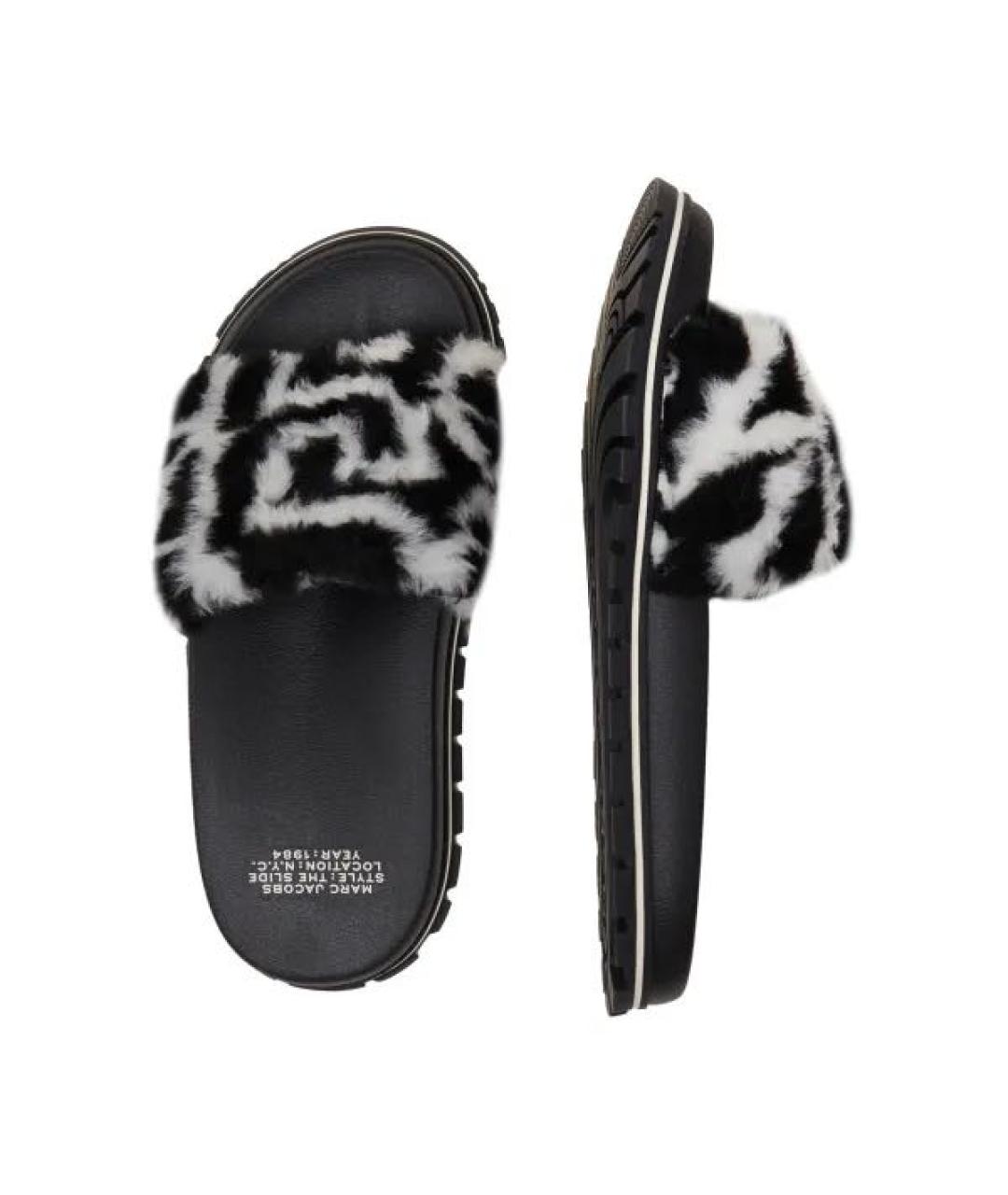 MARC JACOBS Черные шлепанцы, фото 4